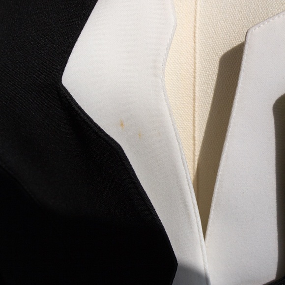 Iconic Thierry Mugler Vintage S/S 1994 Black White Zigzag Sculptural Jacket - Picture 14 of 16